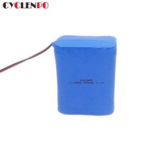 Deep cycle 11.1v 5200mah lithium ion battery pack