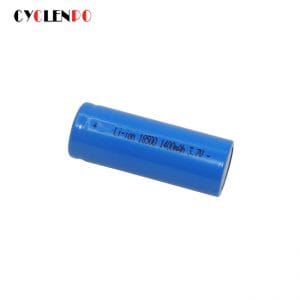 18500 3.7v 1400mah lithium battery