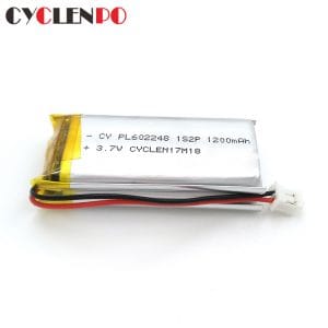 602248  3.7v 1200mah lithium polymer battery