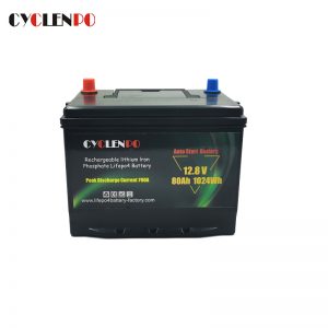 Lithium Ion Car Starting Battery 12V 80AH LiFePO4 Cells With BMS