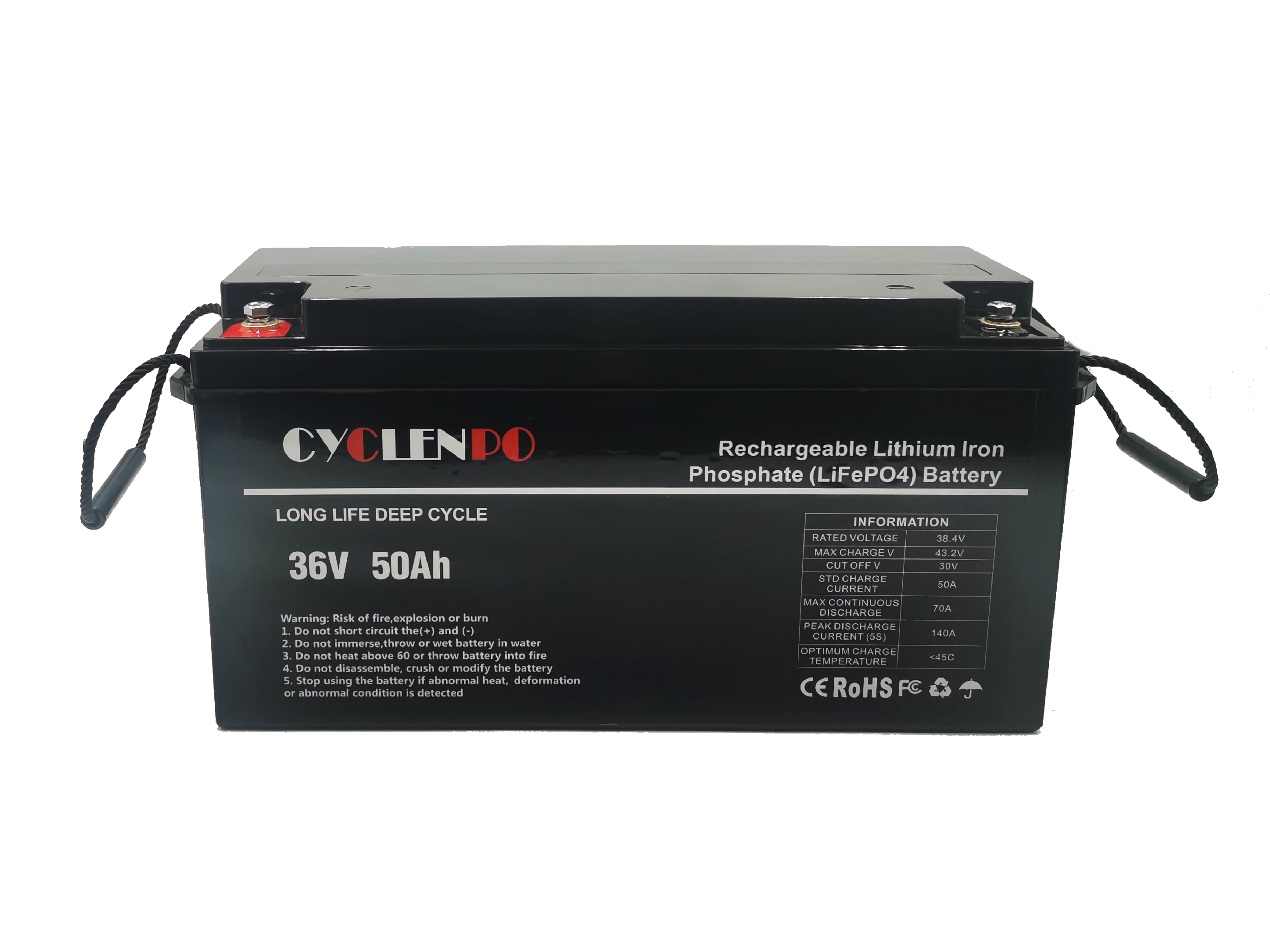 36V 50Ah Lithium Battery, 36V Marine Battery, Lithium Ion Battery