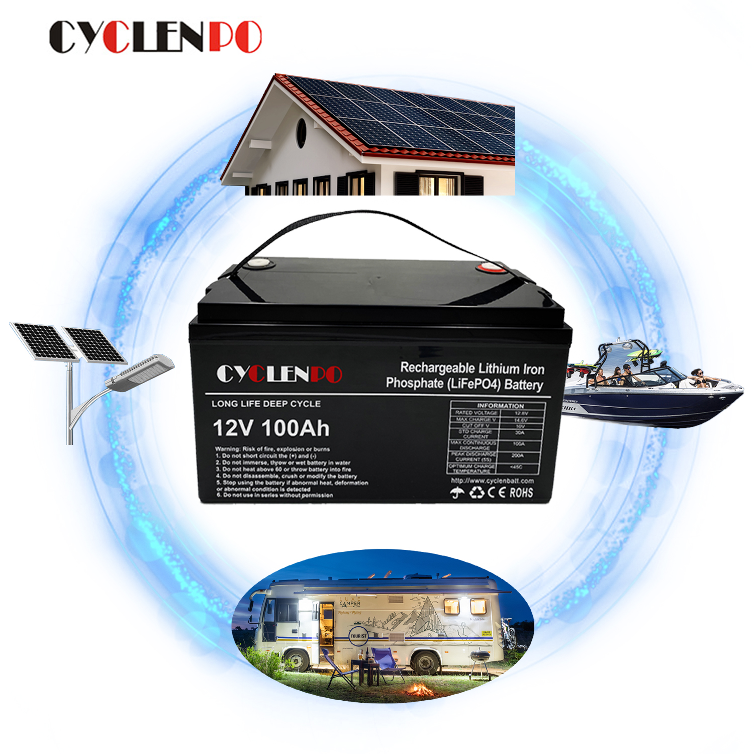 solar battery 100ah