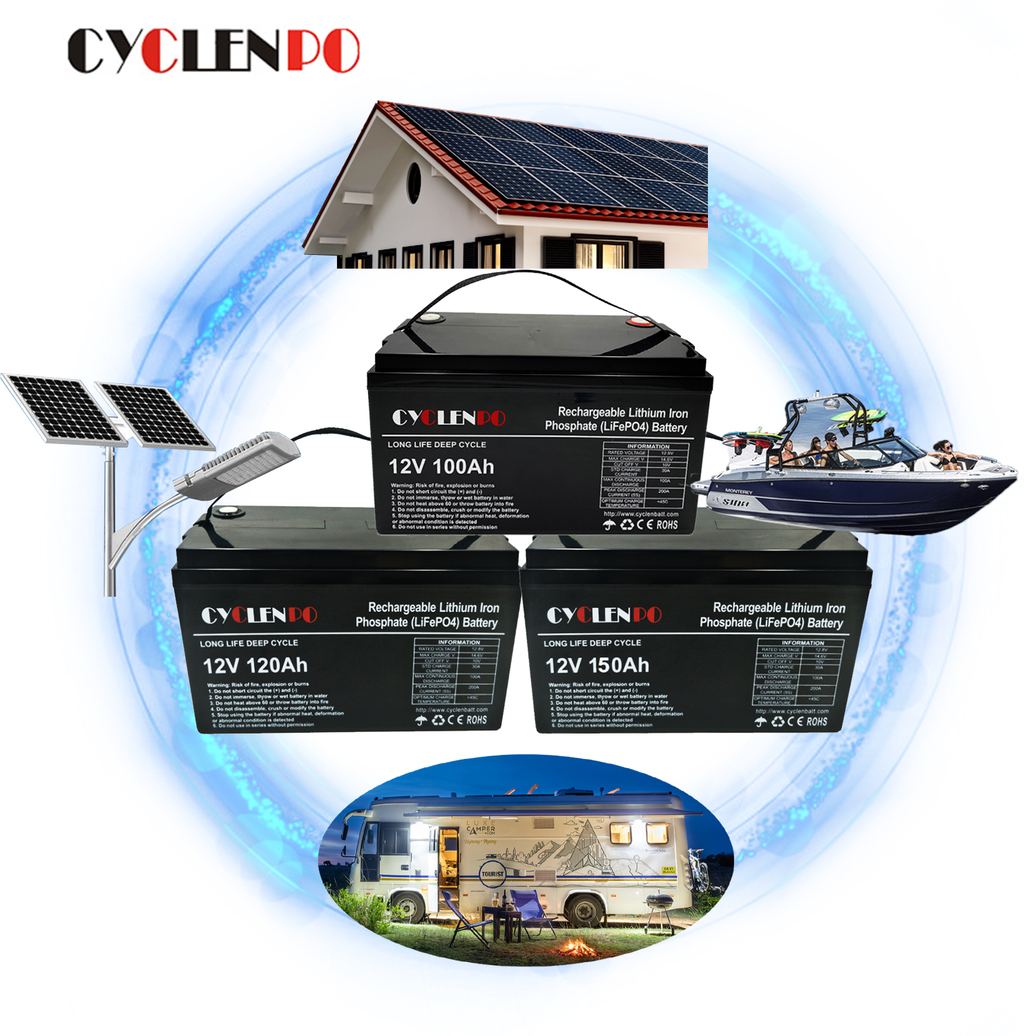 12V 100ah Solar Battery