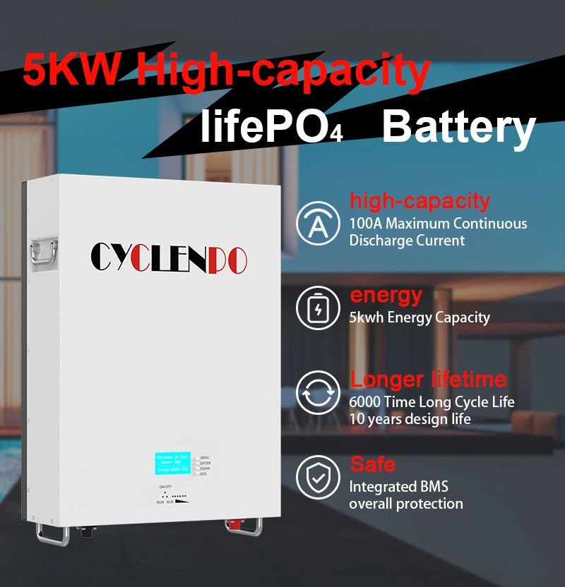 48v 100ah wall mounted battery