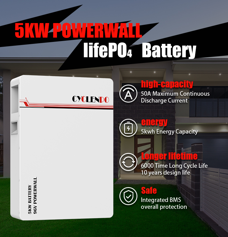 96v 50ah powerwall battery