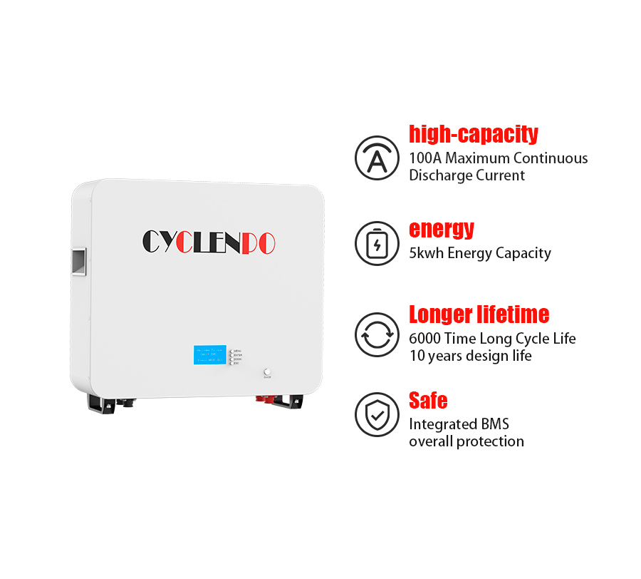 48v 100ah wall mounted battery