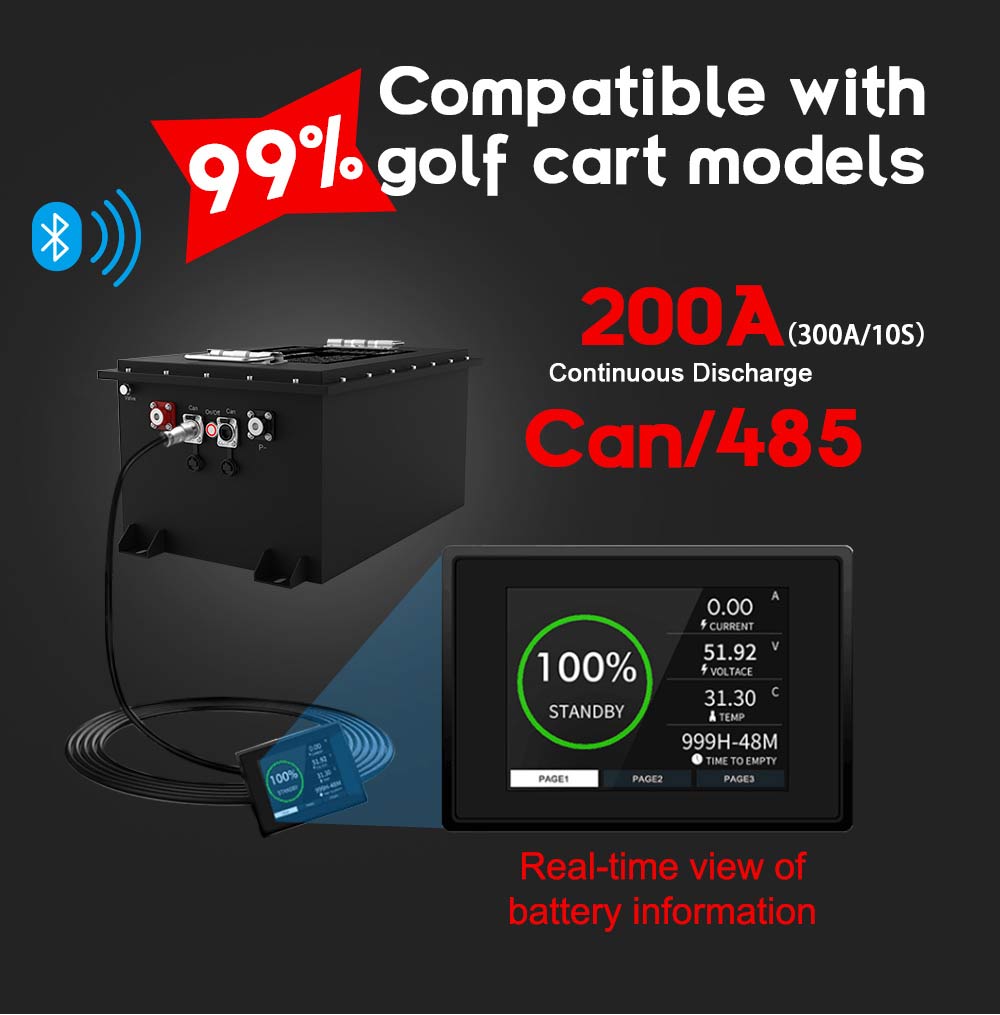 48v lithium golf cart battery