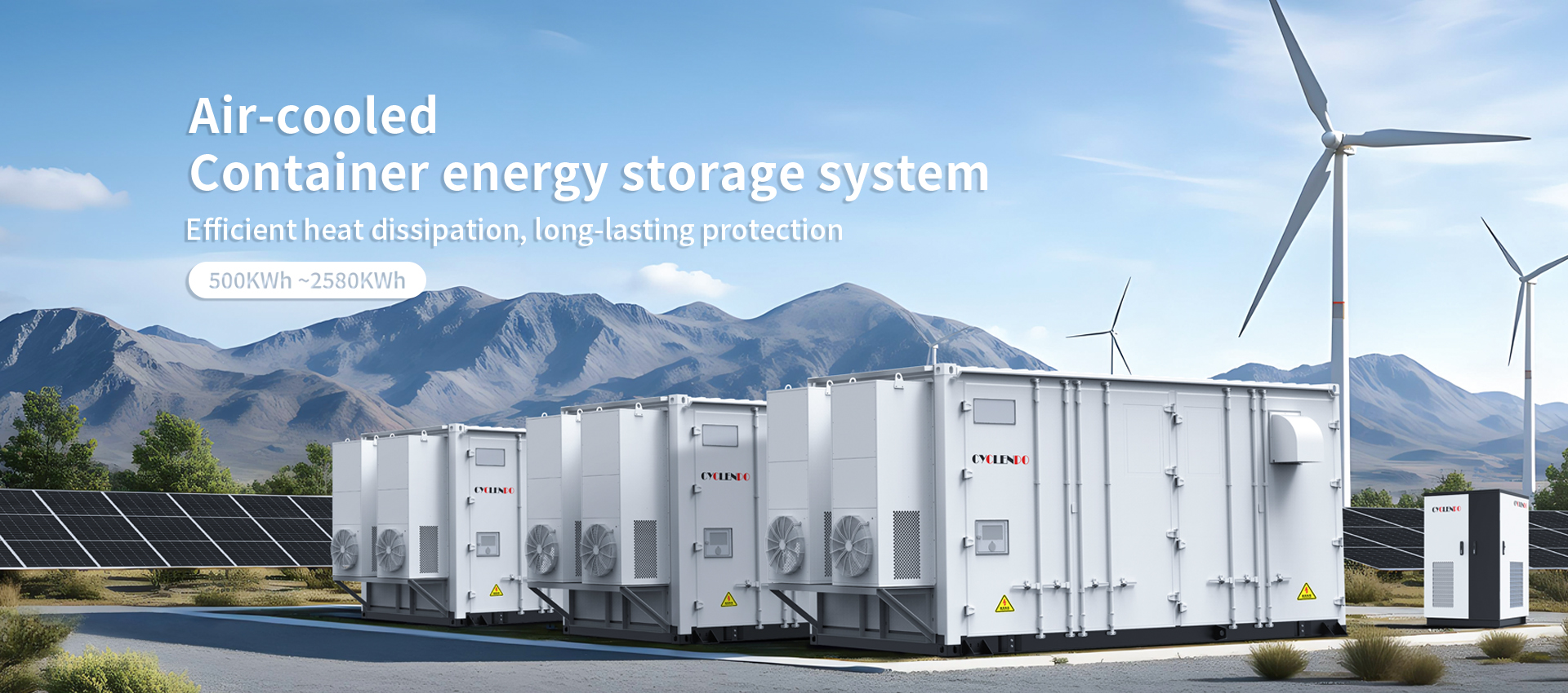 Air-cooled container energy storage system