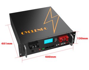 CYCLENPO 51.2V 50Ah Rack Mount LiFePO4 Battery